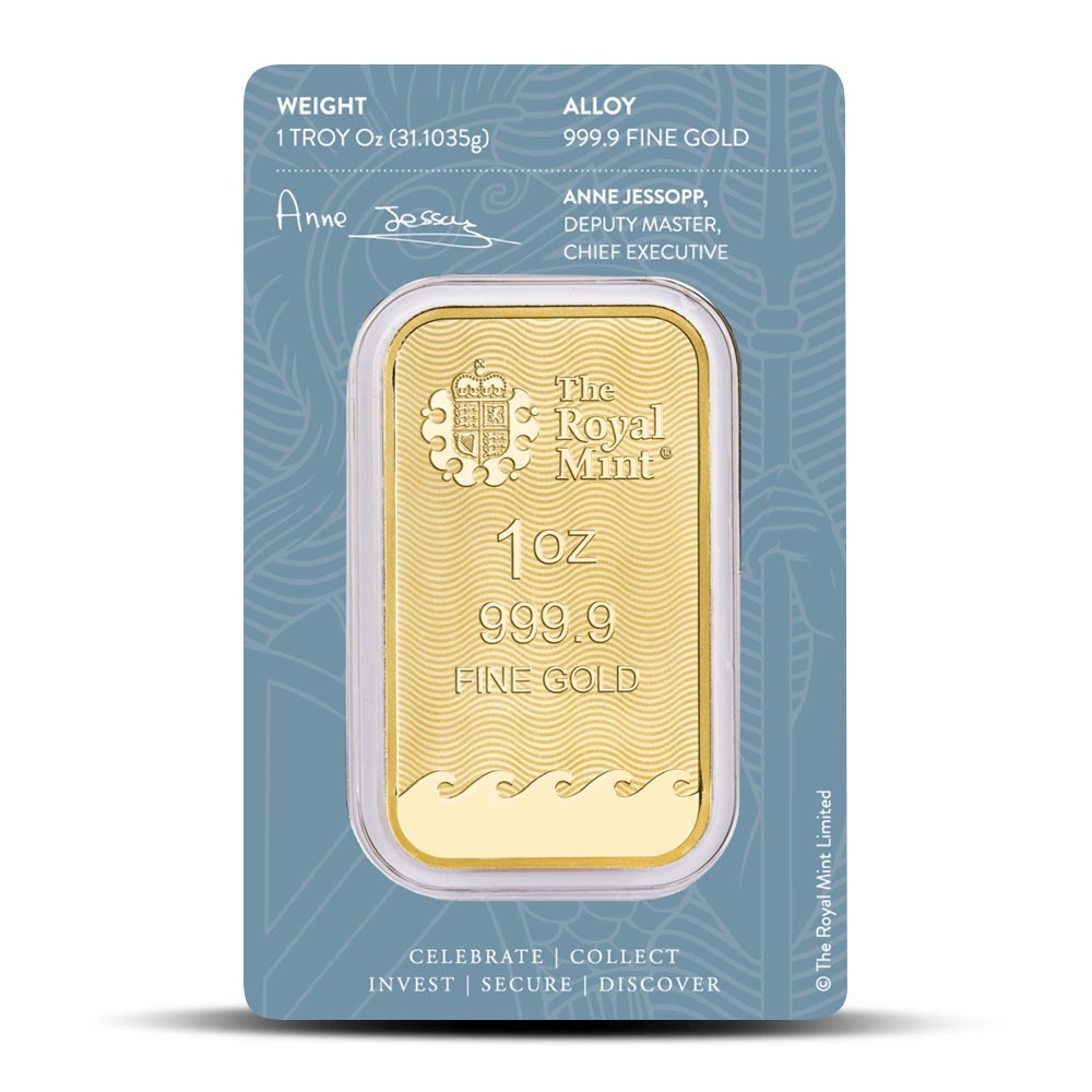 1 oz British Gold Britannia Bar (New w/ Assay)