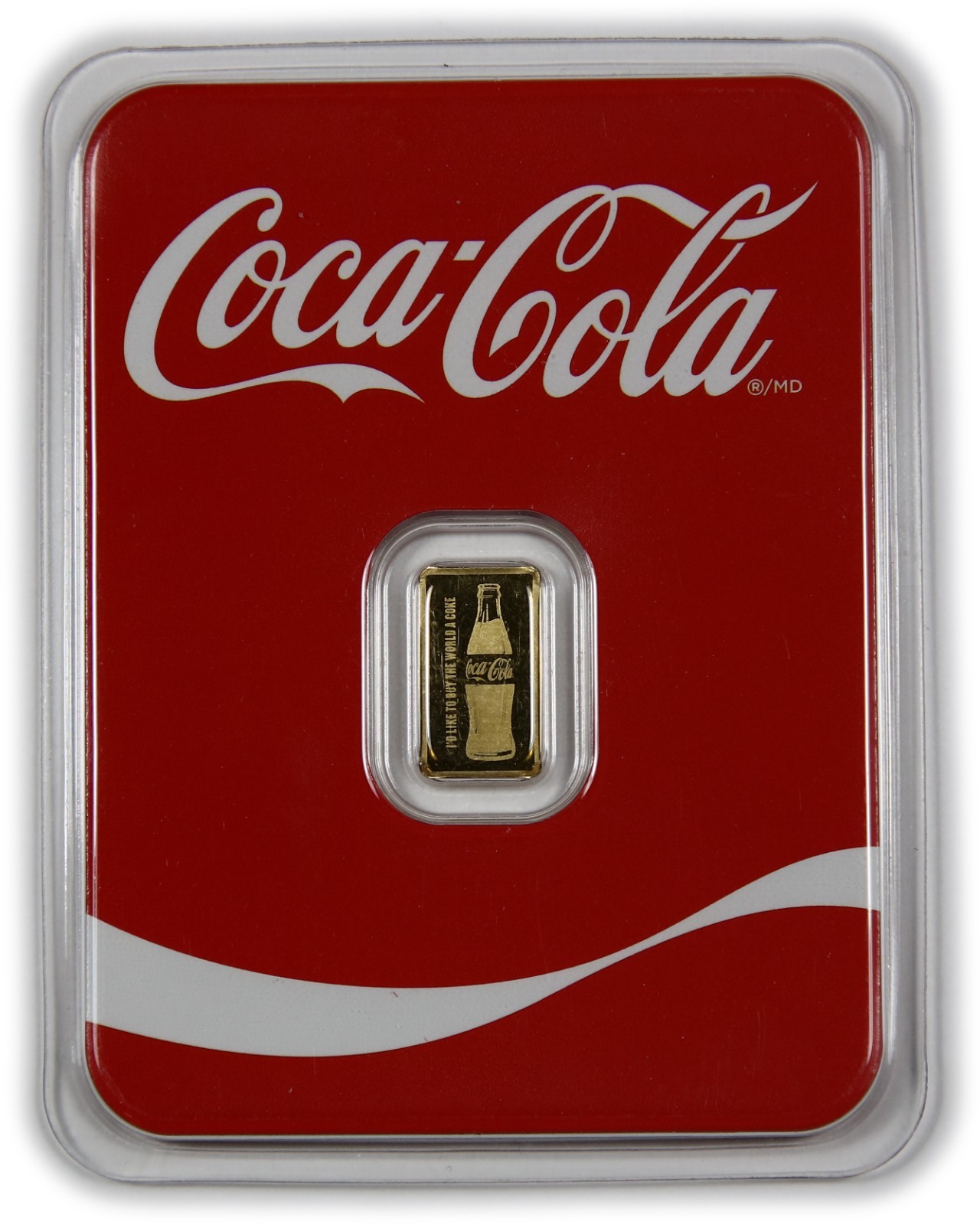 1/2 Gram PAMP Coca-Cola .9999 24k Gold Bar Assay Package Sealed #62100P