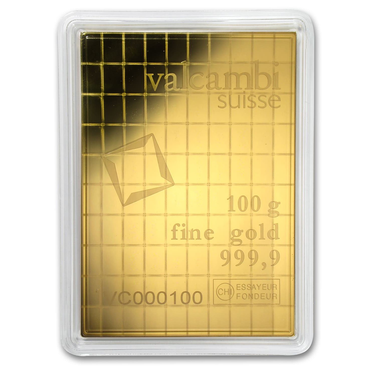 100x 1 gram Gold CombiBar™ – Valcambi (In Assay) – SKU #85612