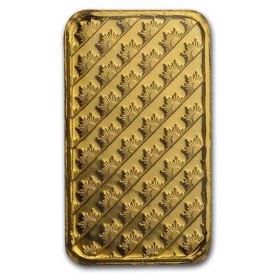 1 gram Gold Bar – Sunshine Minting (In TEP Packaging)