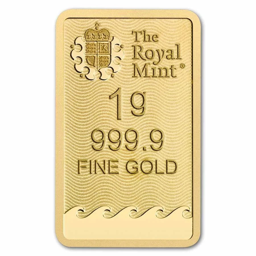 1 gram Gold Bar – The Royal Mint Britannia (New Assay)
