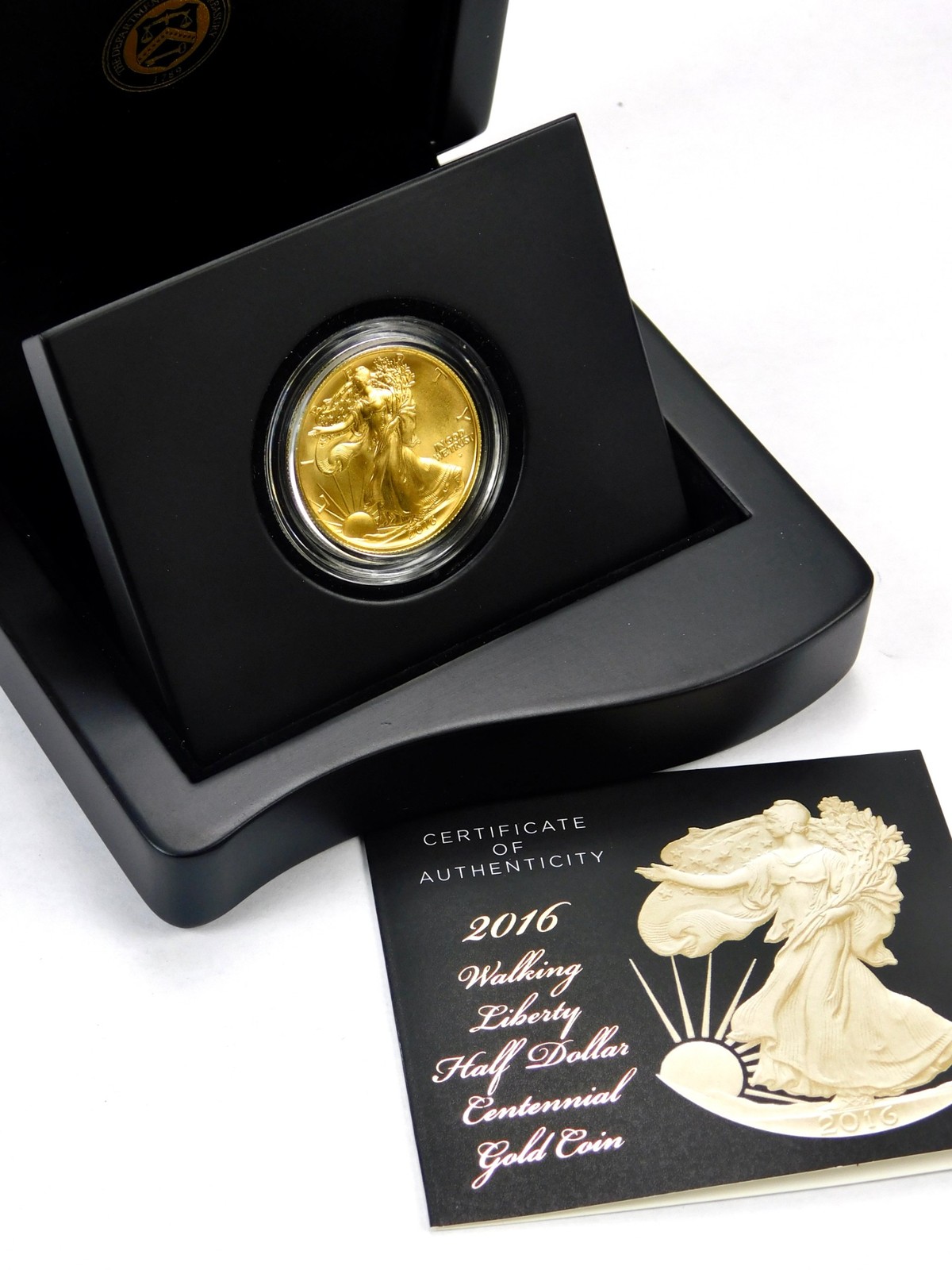 2016 W Walking Liberty Centennial $50 Gold Coin 1/2 oz .9999 US Mint