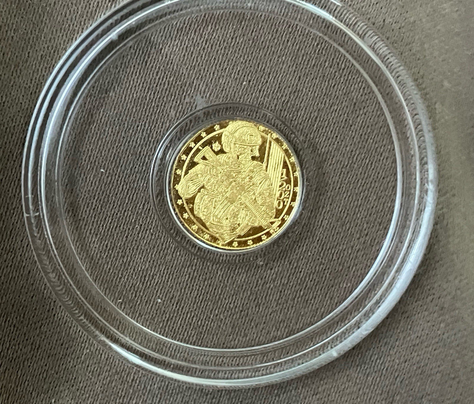 Monarch Precious Metals 1/200th Oz .9999 Gold Tactical Skeleton