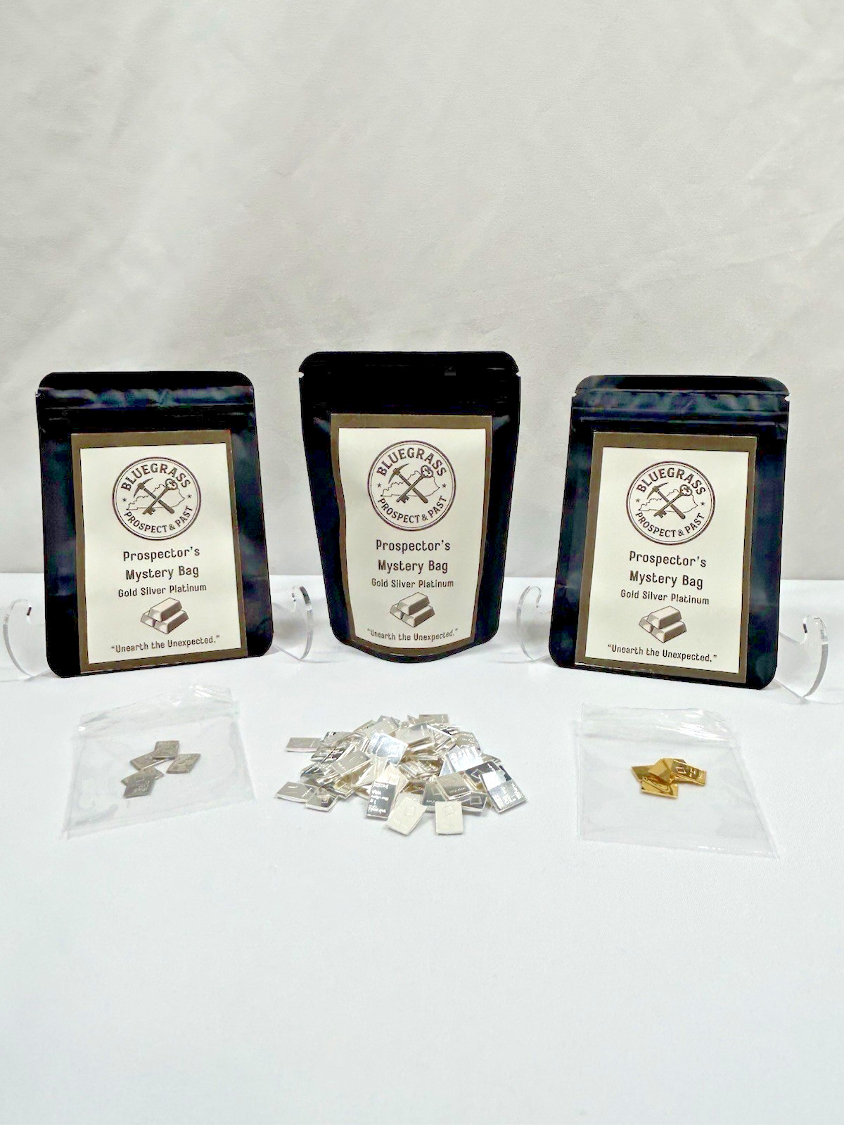 Prospect and Past 1 Gram Bullion Mystery Lot – Gold, Silver & Platinum Bars