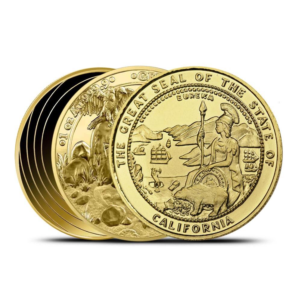 1 oz Gold Round (Varied Condition, Any Mint) Random Brand