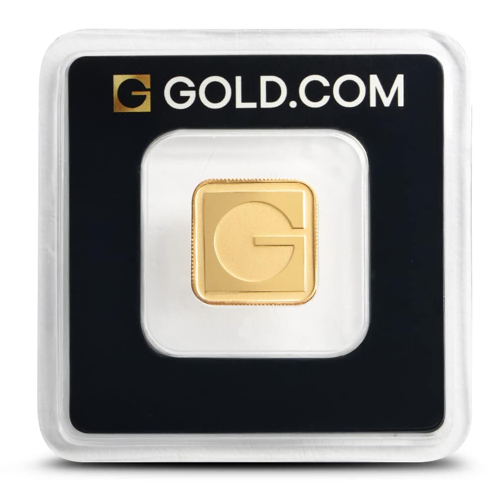 5 Gram GOLD.COM Square Gold Bar (New w/ Assay)