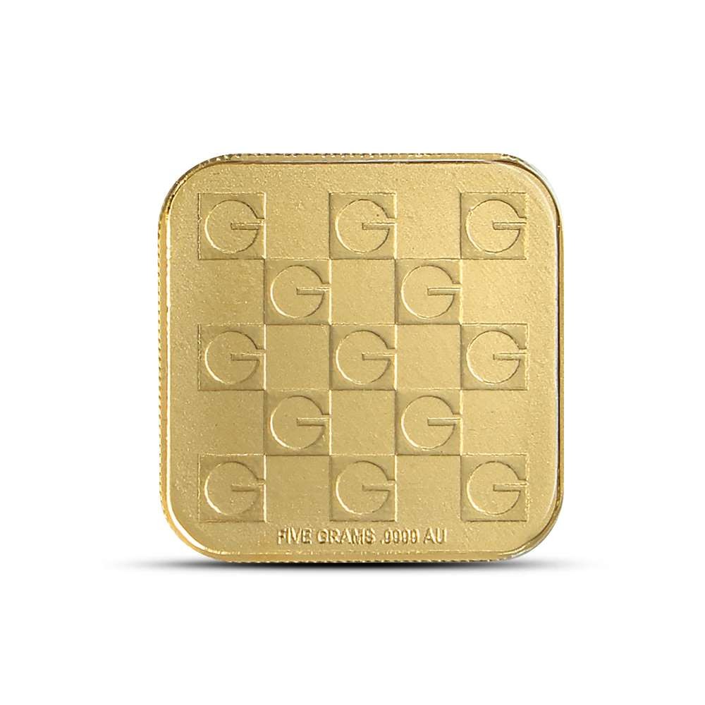 5 Gram GOLD.COM Square Gold Bar (New w/ Assay)