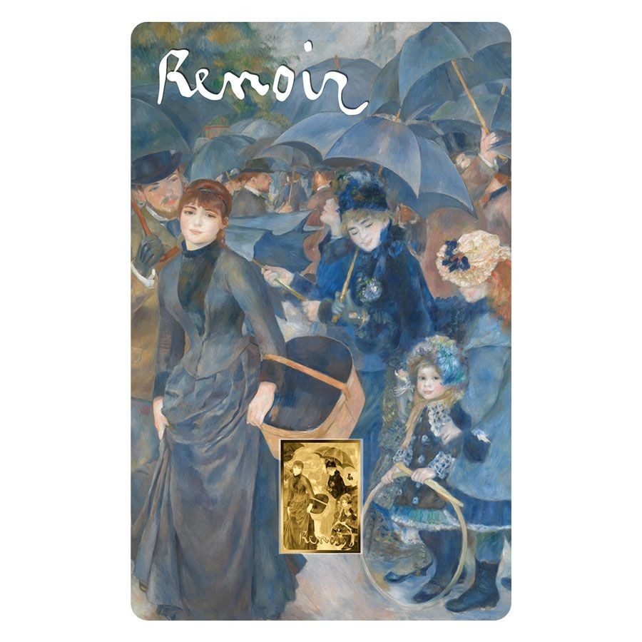 Renoir The Umbrellas 1/1000 Oz Gold Coin 3000 Francs Chad 2024