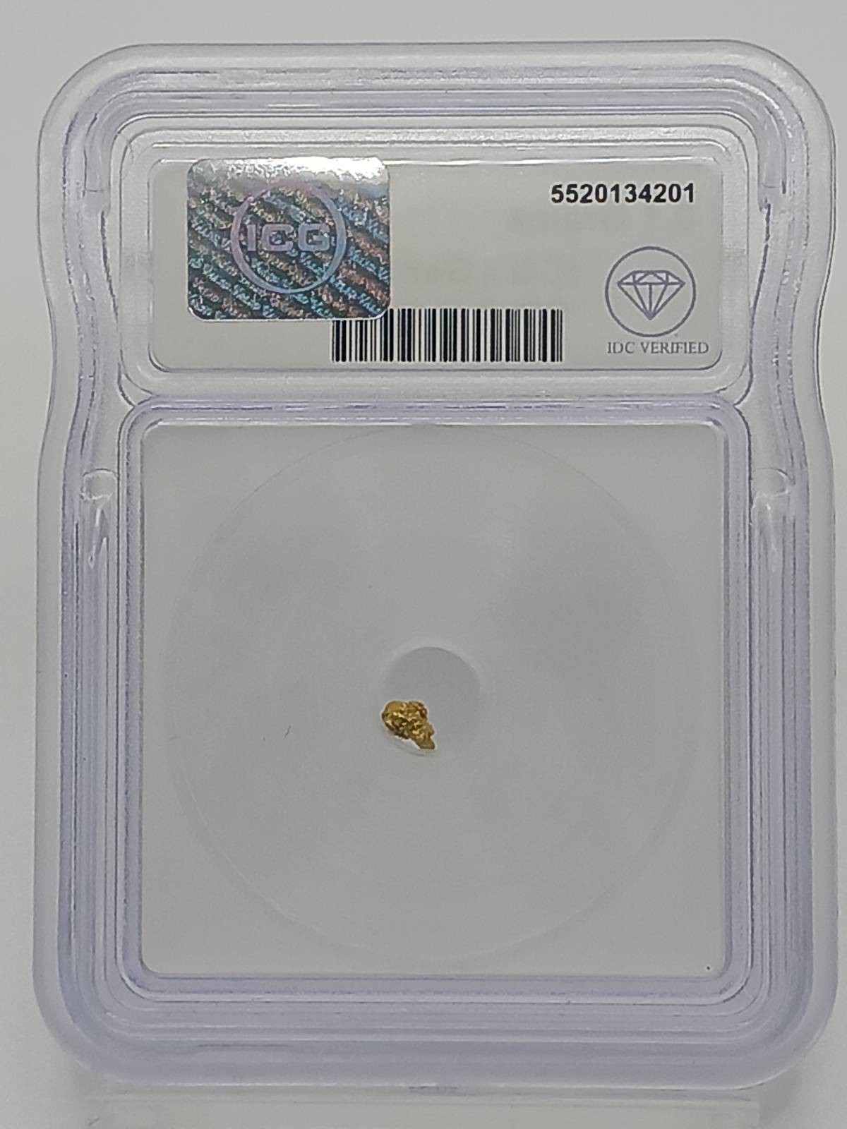 . Gold Nugget 0.1 Gram ICG Genuine 21 Kt