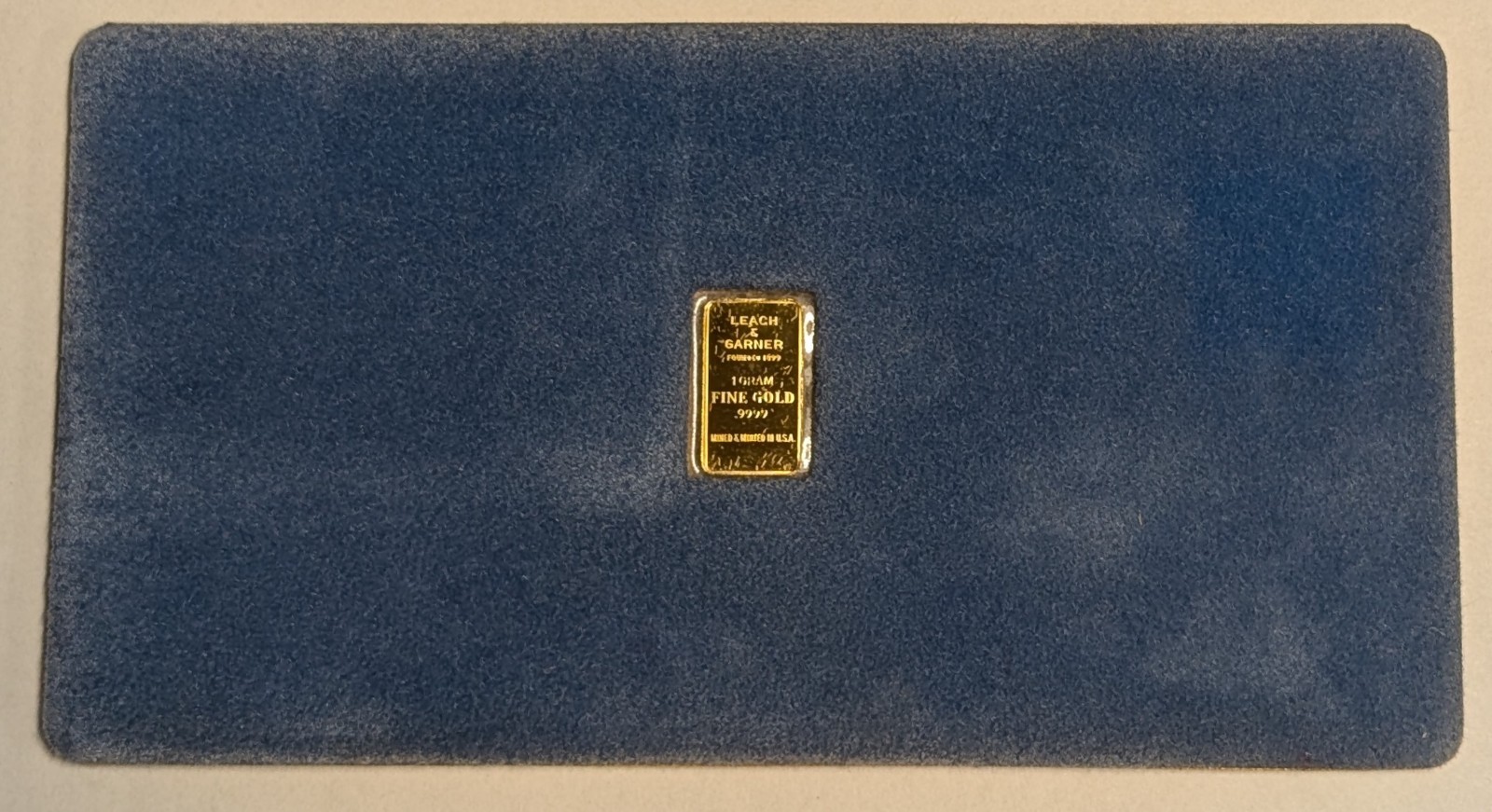 RARE 1 Gram .9999 Gold Bar ~ “Spirit of America” by Leach & Garner Attleboro, MA