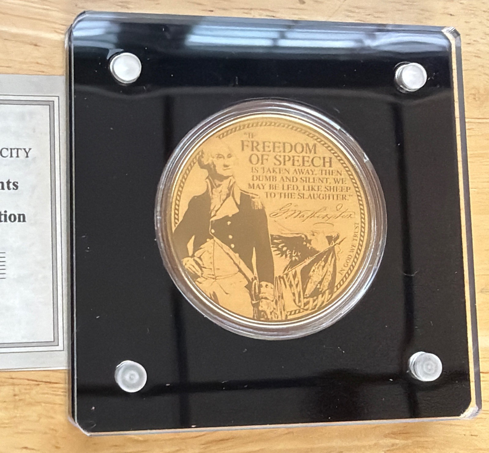 2022 American Mint George Washington Greatest Presidents 99.99% Gold 1/200oz COA
