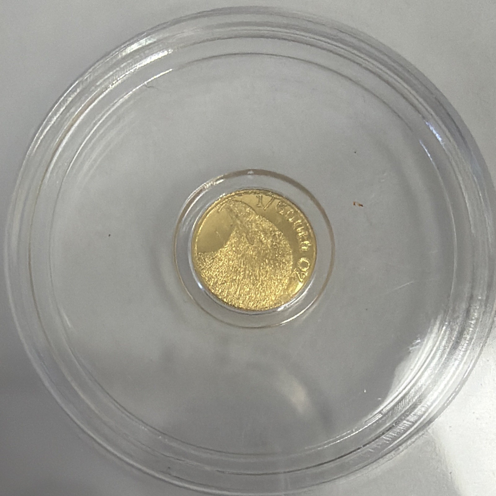 ICG MS70 Eagle Head Gold Round 1/500th oz