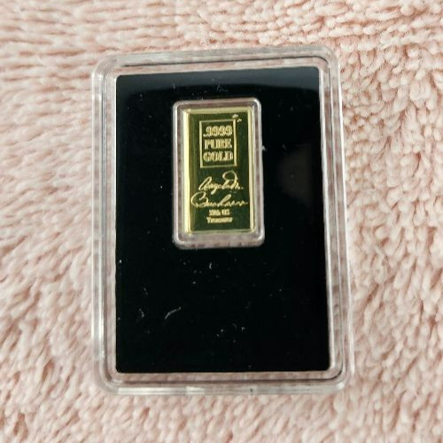 Minuteman Gold Bar 1/100th of a troy ounce 0.999 Pure Gold 250th anniversary