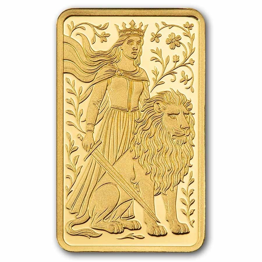 1 gram Gold Bar – PAMP Suisse Una & The Lion (In Assay w/ Sleeve) IN STOCK