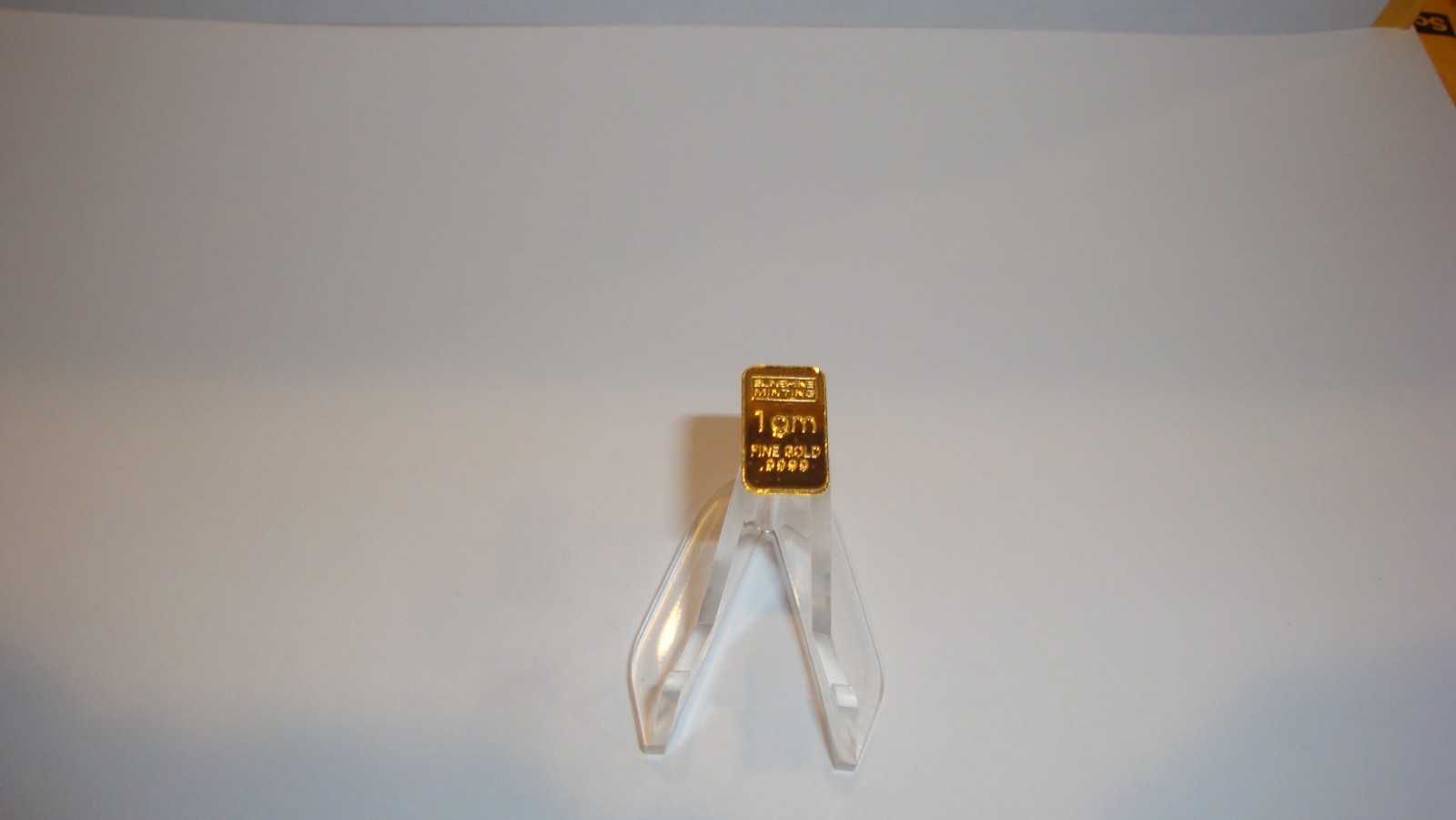 1 GRAM .9999 GOLD BAR SUNSHINE MINT