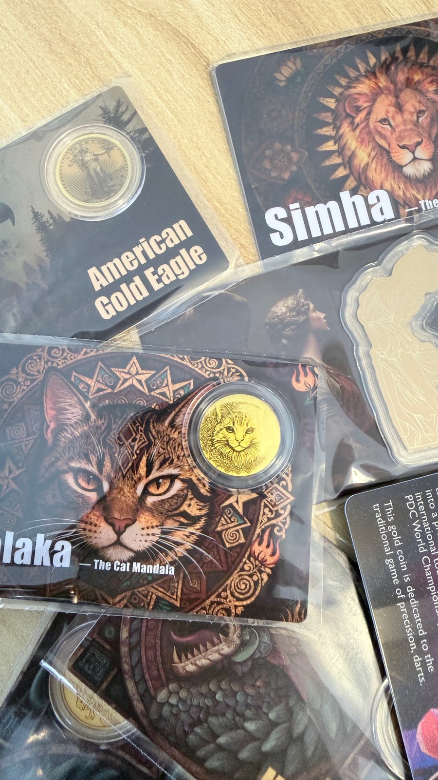 1/200 oz Gold Coin BU Random Design in Assay Card .999 Fine Gold Sealed