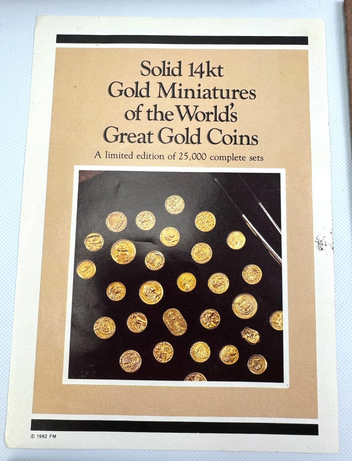 49 RARE Franklin Mint 14K Gold World Mini Coins ~25 Grams w/ COA Paperwork 1981