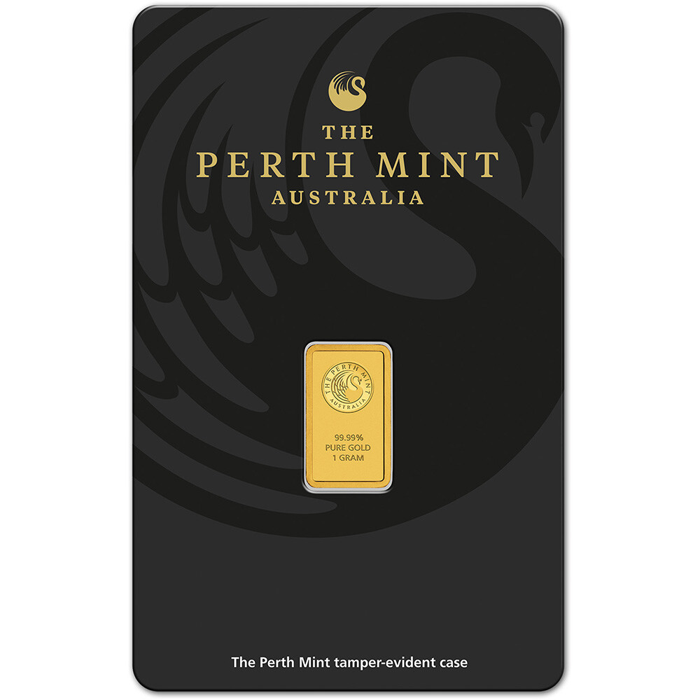1 gram Gold Bar – Perth Mint – 99.99 Fine in Assay