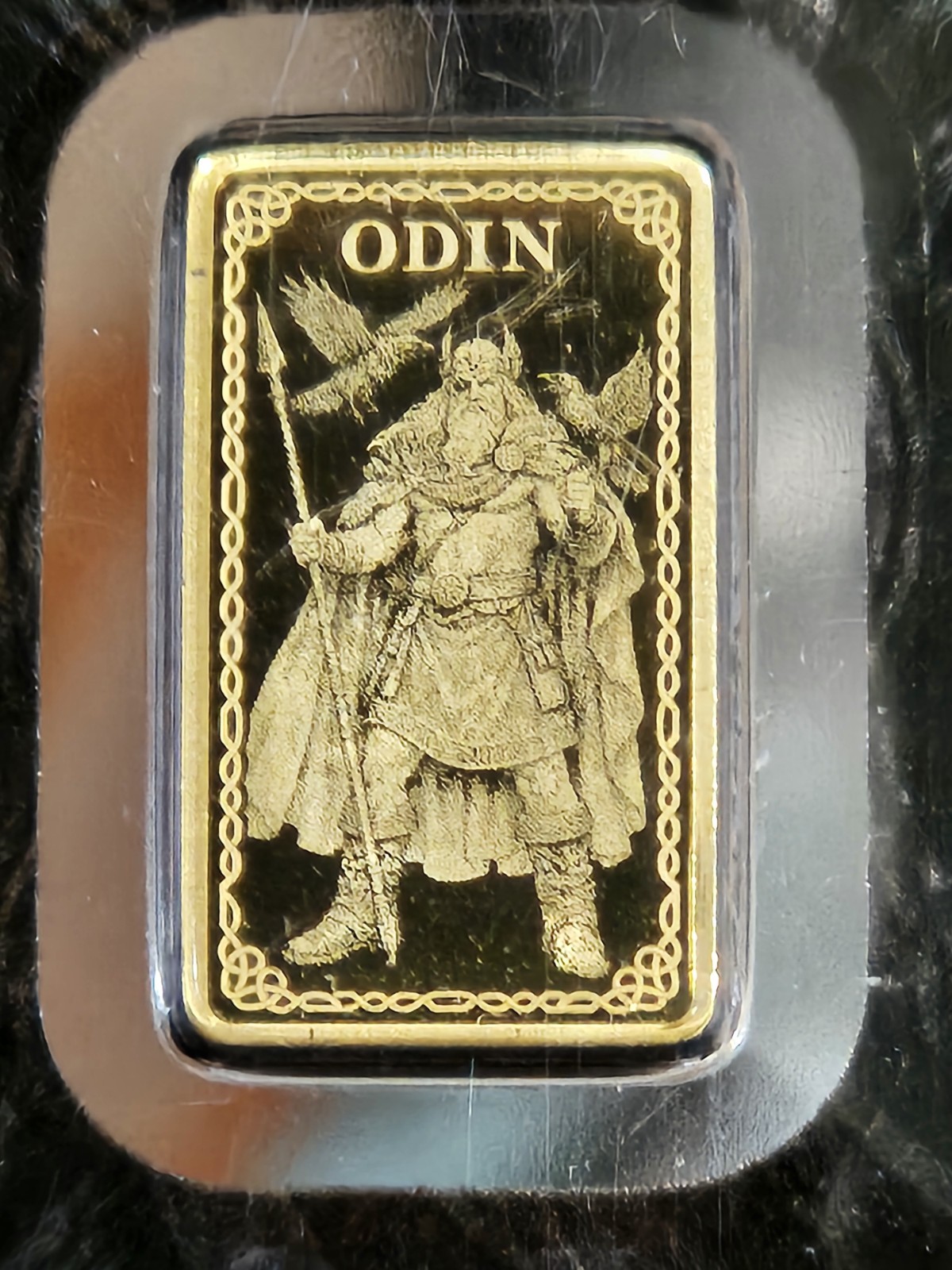 Germania Mint Odin 1/100th Gold Bar In Assay Card