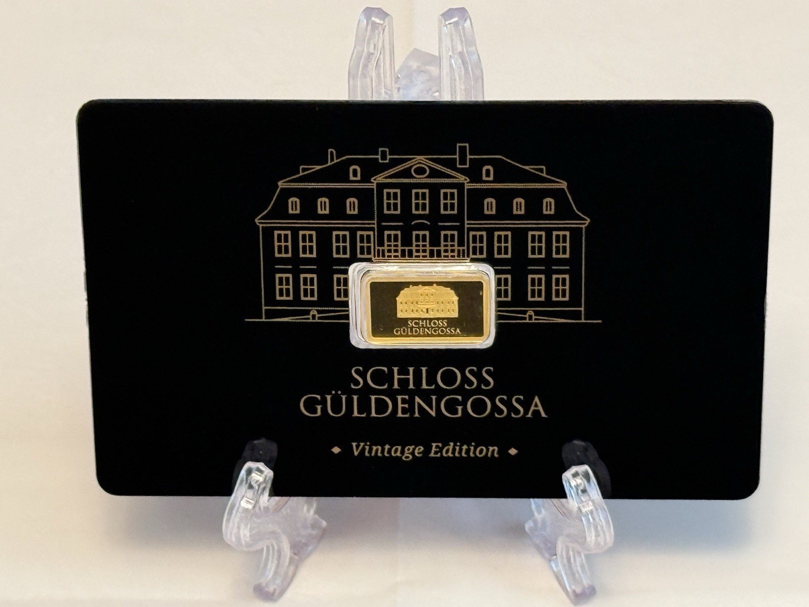 Geiger Edelmetalle Schloss Güldengossa Vintage Edition 0.5g Gold Bar 999.9