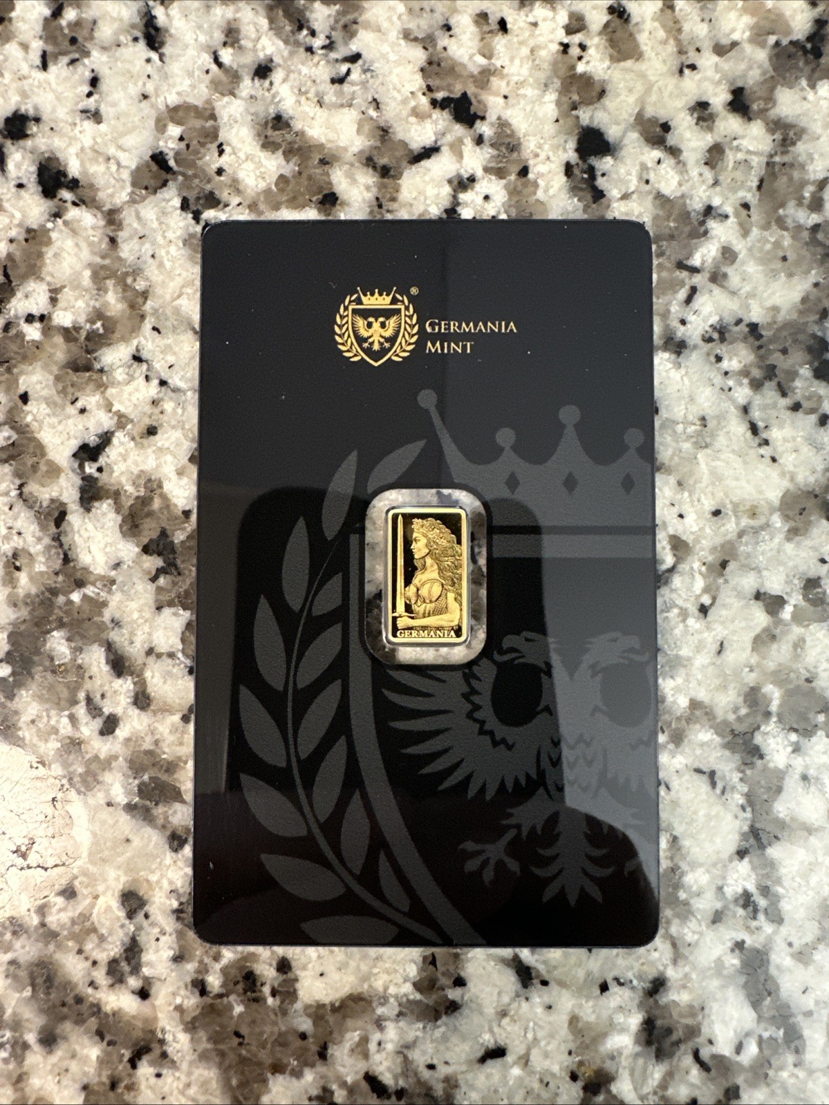 Germania Mint 1/200 oz Proof Gold Bar Stamped in Assay