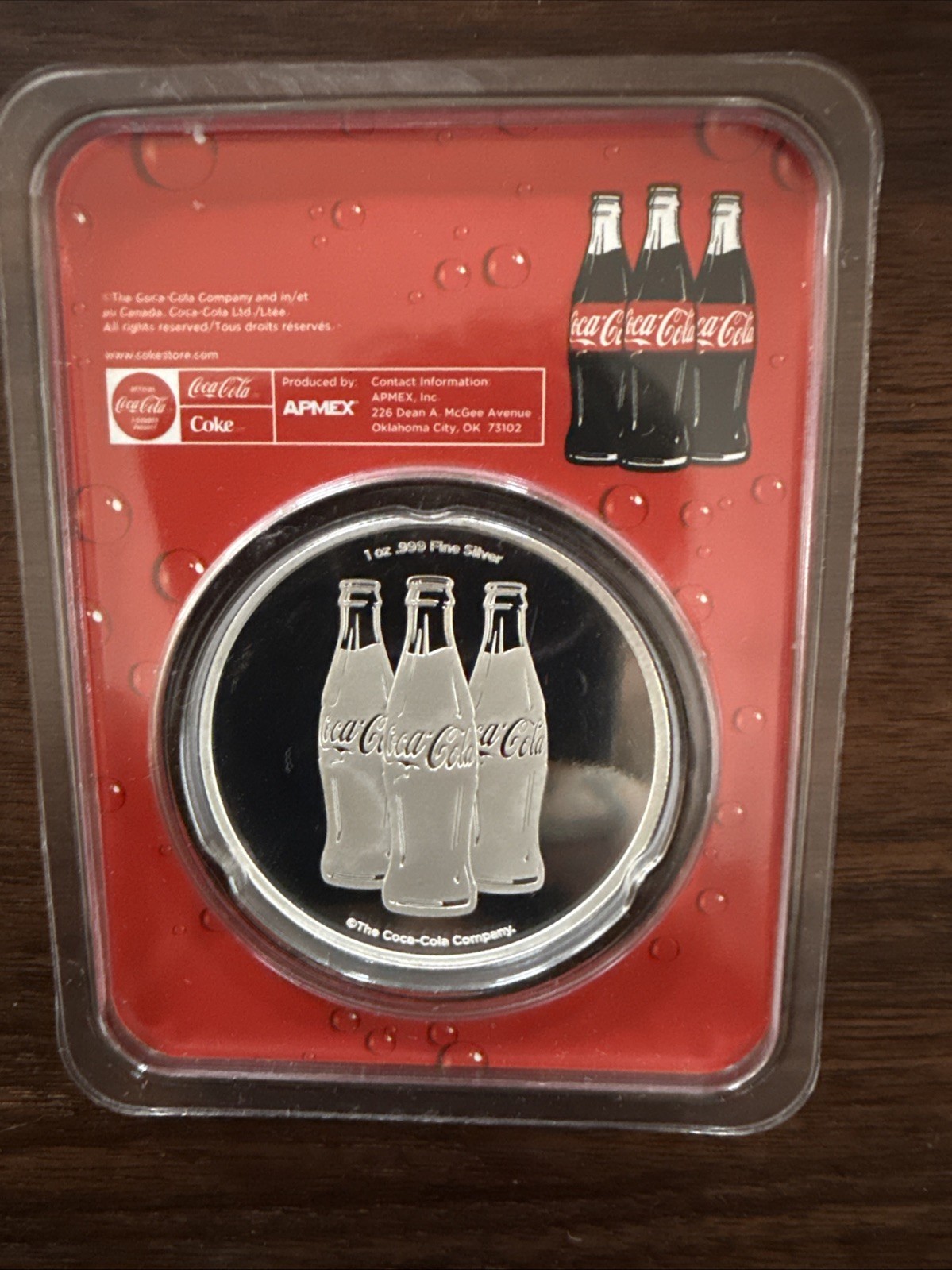 Coca Cola Collectible Gold And Silver .5g Gold Bar 1oz Silver Round In Assay 🔥