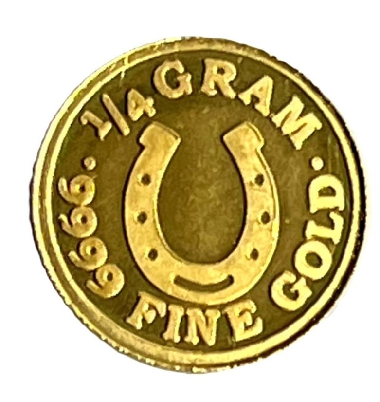 9999 Fine Gold Round – Monarch – Lucky Horseshoe 24k Bullion Coin