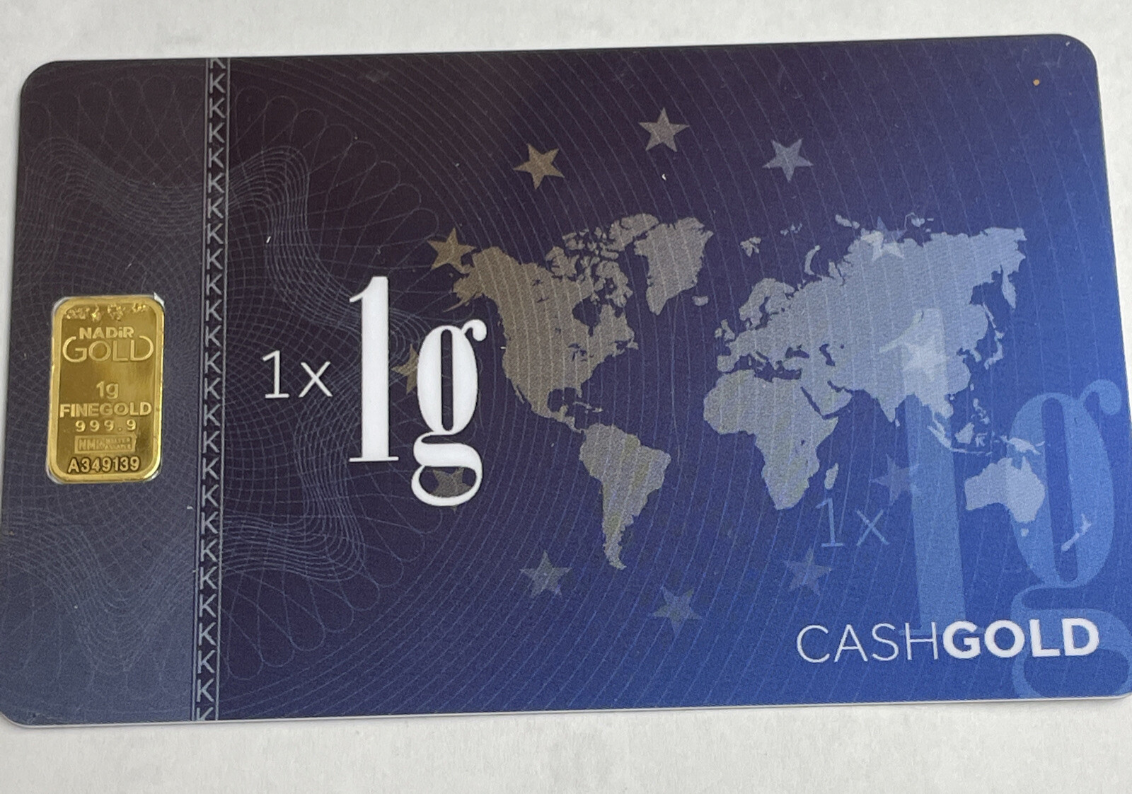 999.9 Fine Gold Bar 1 gram Cash Gold