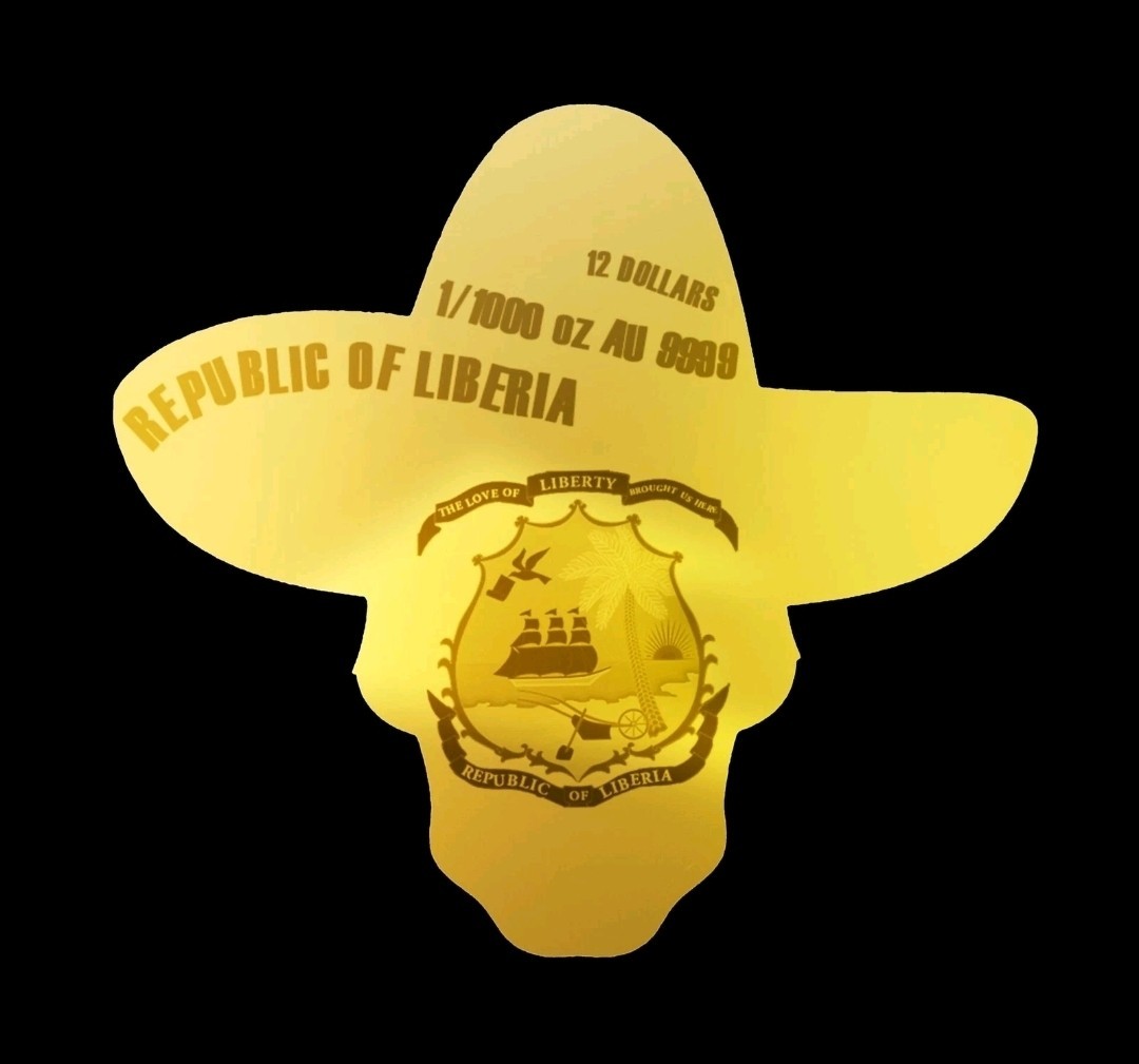 2026 Dia De Los Muertos Guitar Head Shaped 1/1000 oz .999 Fine Gold Card