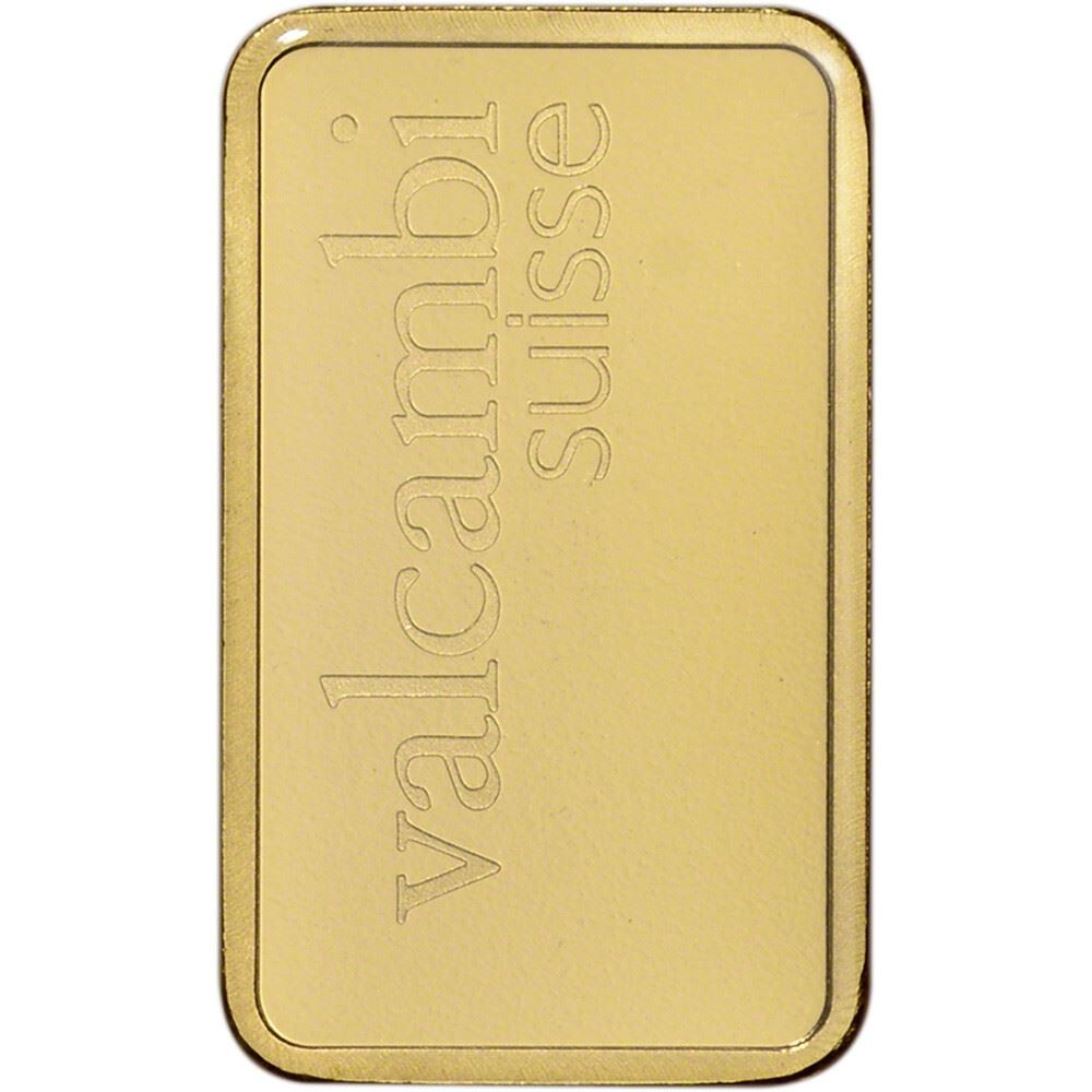 5 gram Gold Bar – Valcambi Suisse – 999.9 Fine in Sealed Assay