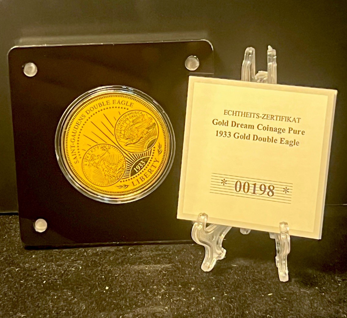 🧭 2021 🇺🇸 Saint Gaudens Gold Dream Coinage 1/200 OZ .9999 Pure 24k Gold💎COA