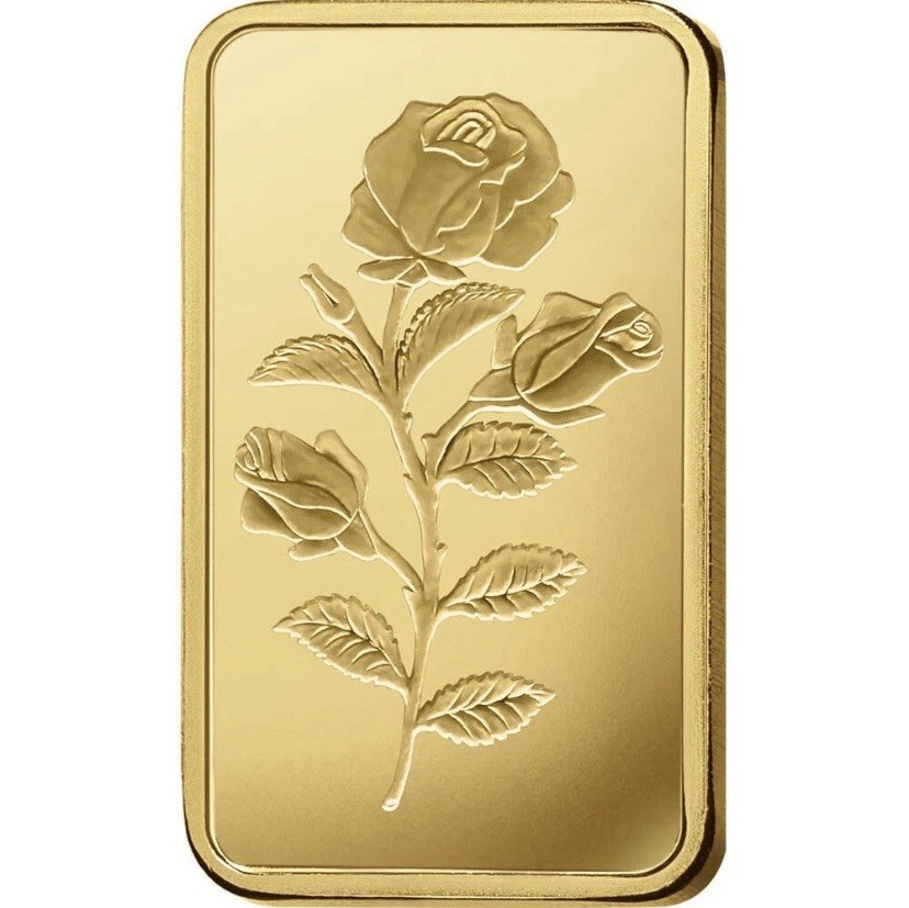 2.5 gram Gold Bar – PAMP Suisse – Rosa – 999.9 Fine in Sealed Assay