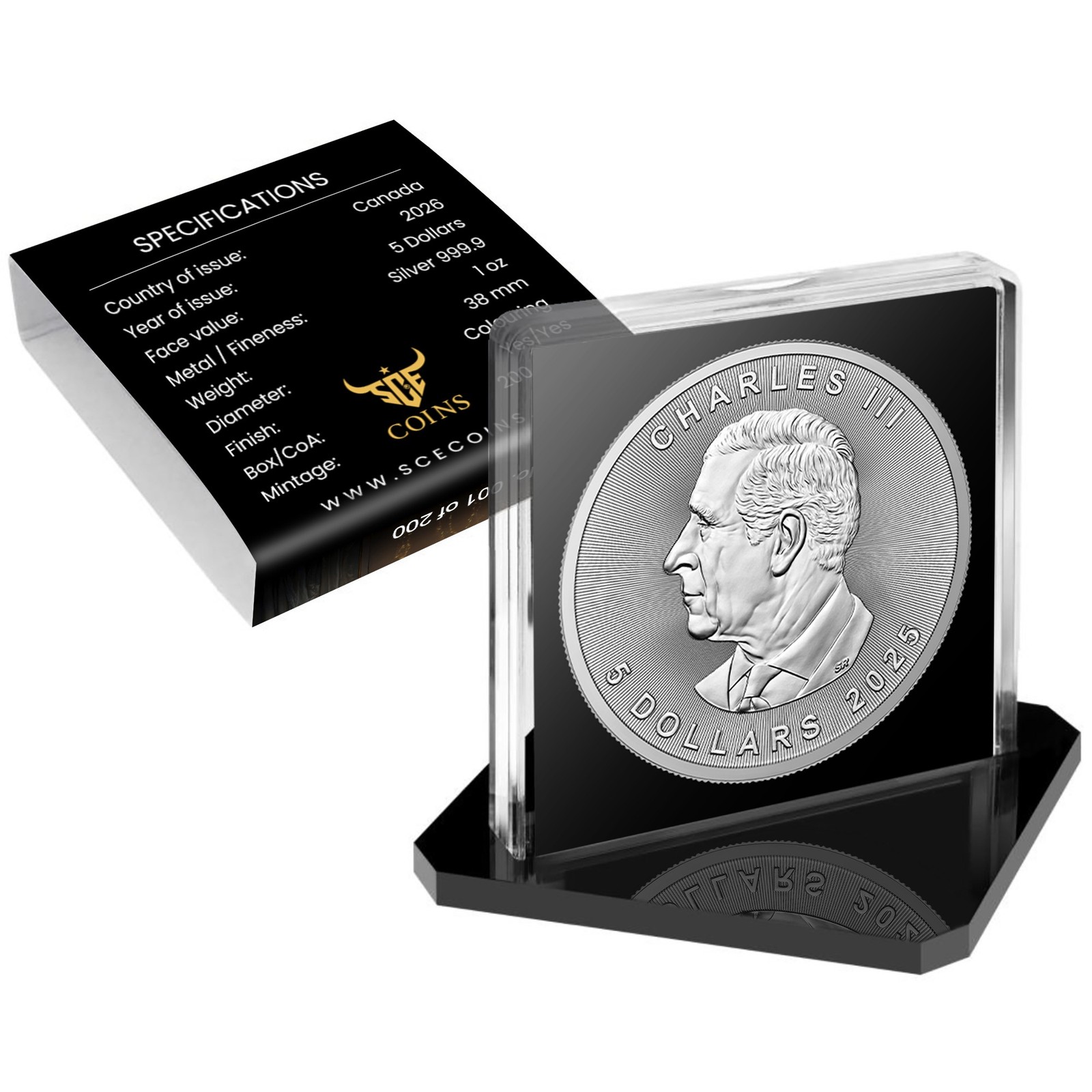 2026 Canada Maple Leaf – Still Flexible Edition – 1 oz Silver Coin – Mintage 200