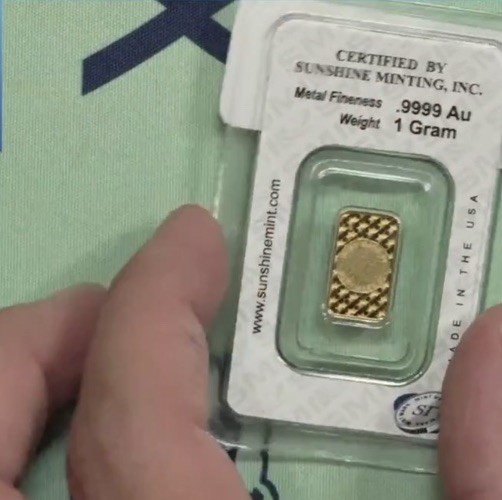 1 Gram Sunshine Mint .9999 Fine Gold Bar In Assay – Sealed From Apmex