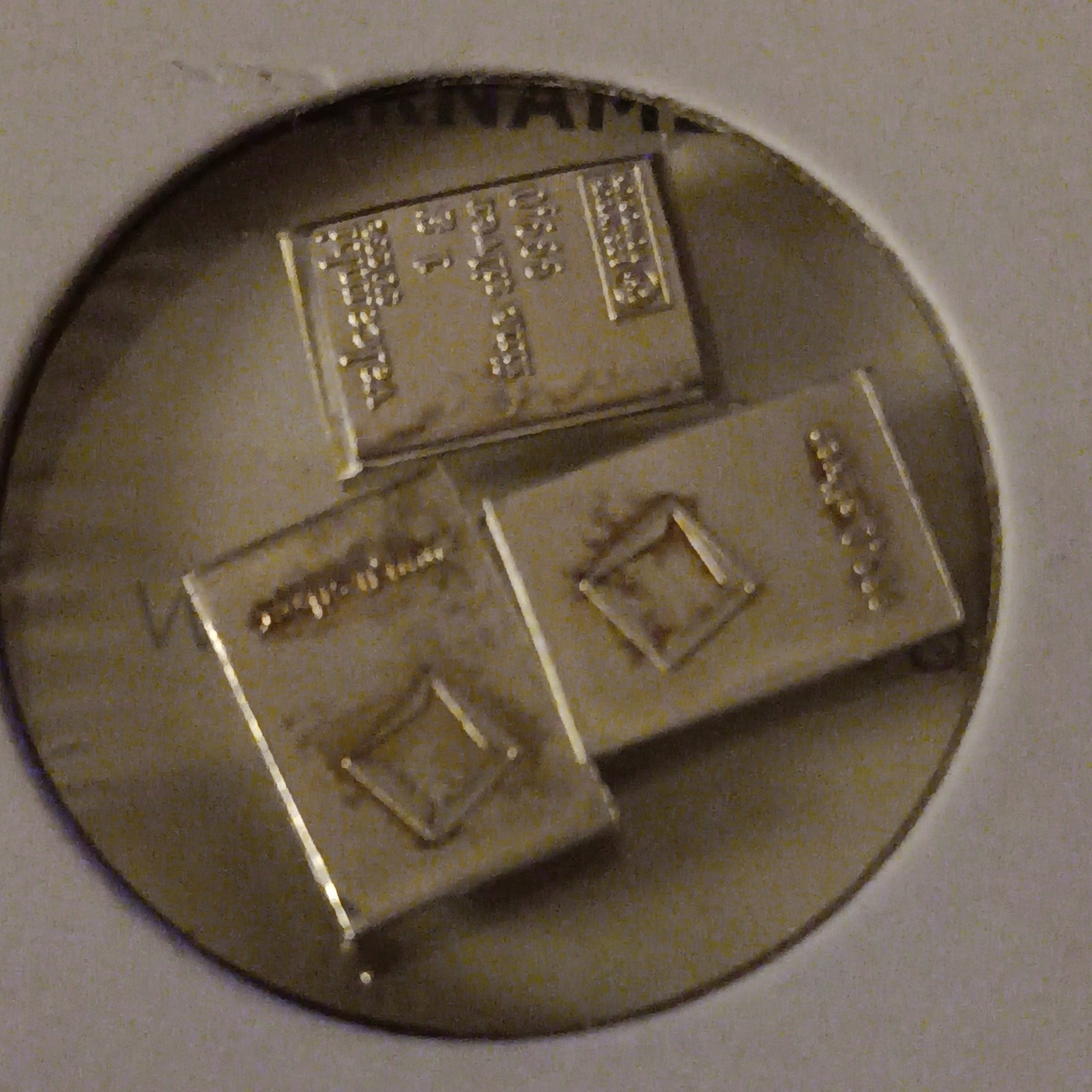 1/1000 ofa Gram 4/9 FineGold and 3 Grams Valcambi 3/9Fine Silver +1gr platinum