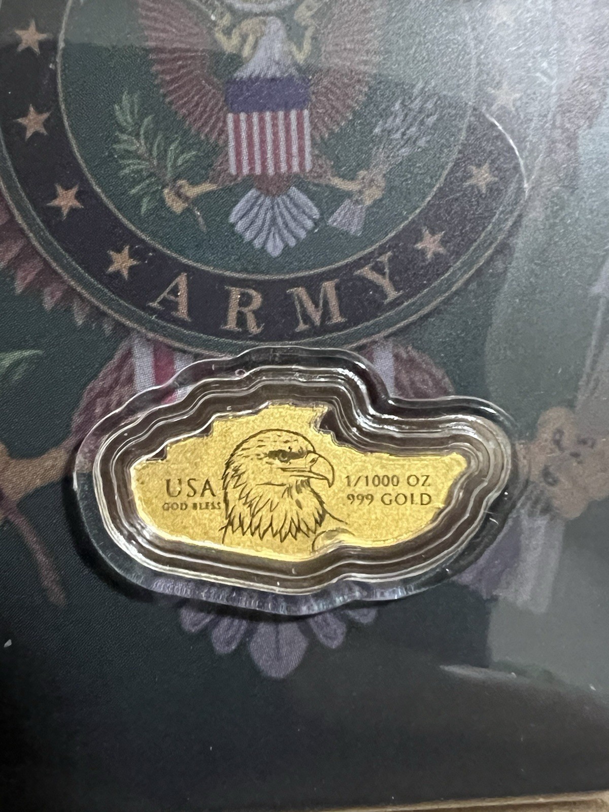 Gold Tank 1/1000oz .999 Fine Gold