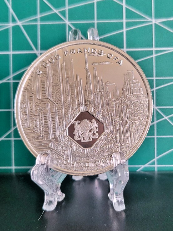 2025 1 oz 10000 CFA Francs Chad AI Artificial Intelligence Silver Coin BU