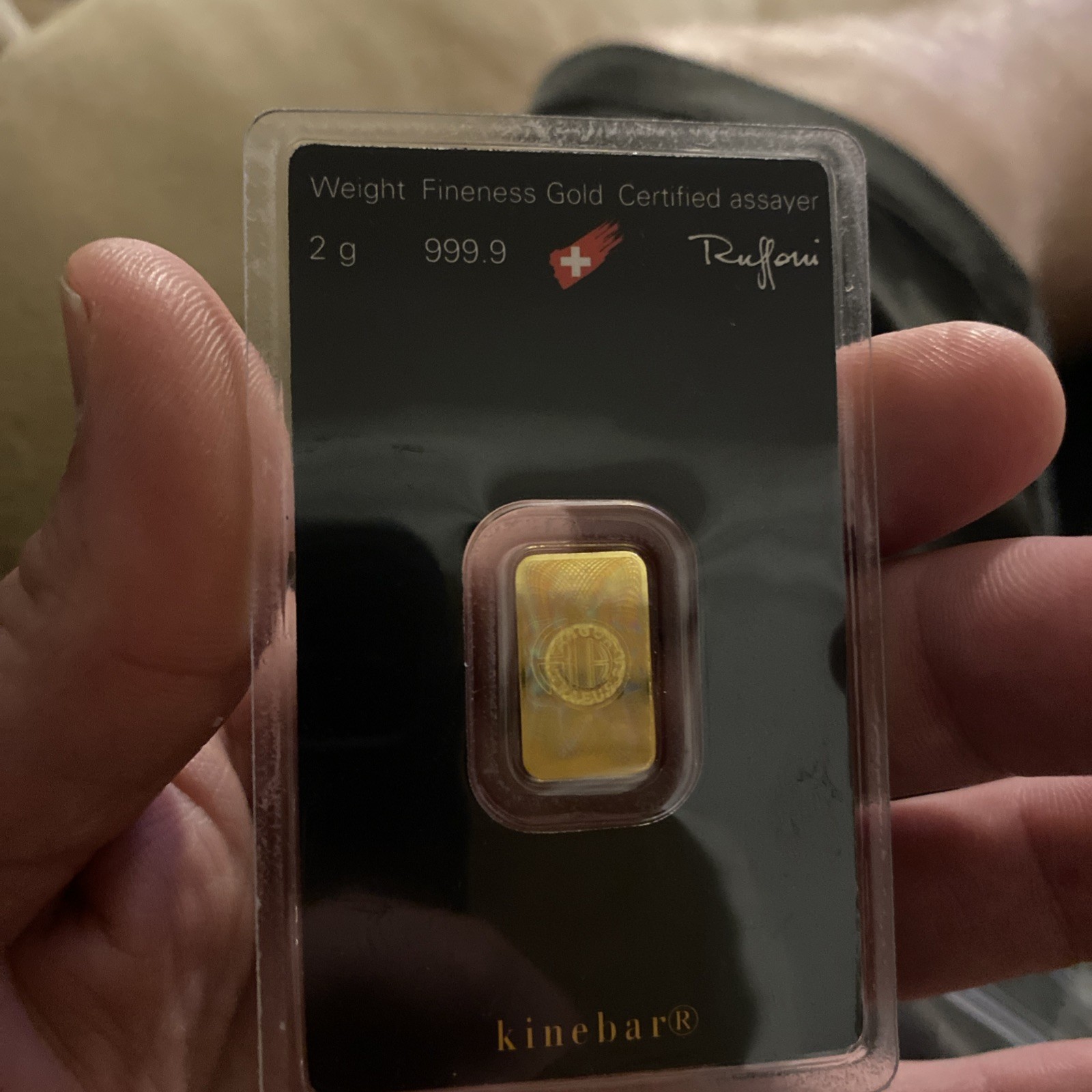 Argor Heraeus 2g Gold Bar MINT NEW! JM bullion Tested!