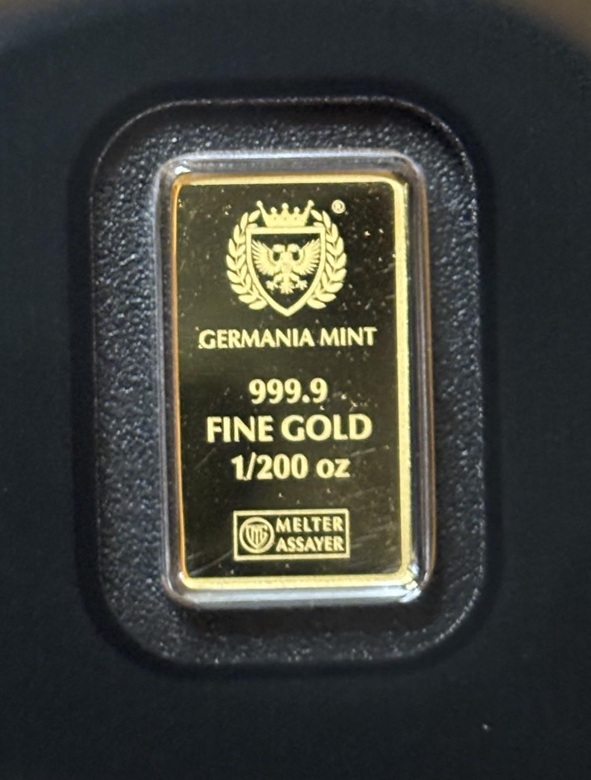 Germania Mint Lady Germania Minted 1/200 oz Gold Bar in Assay Card