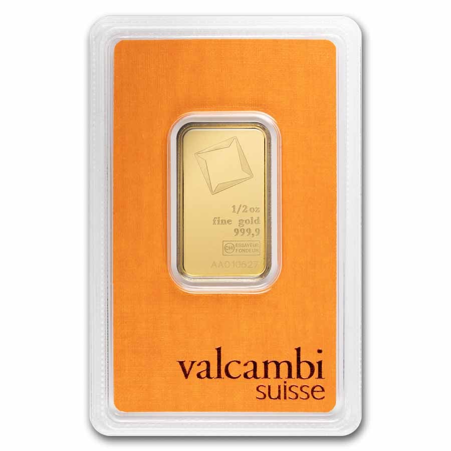 1/2 oz Gold Bar – Valcambi (In Assay)