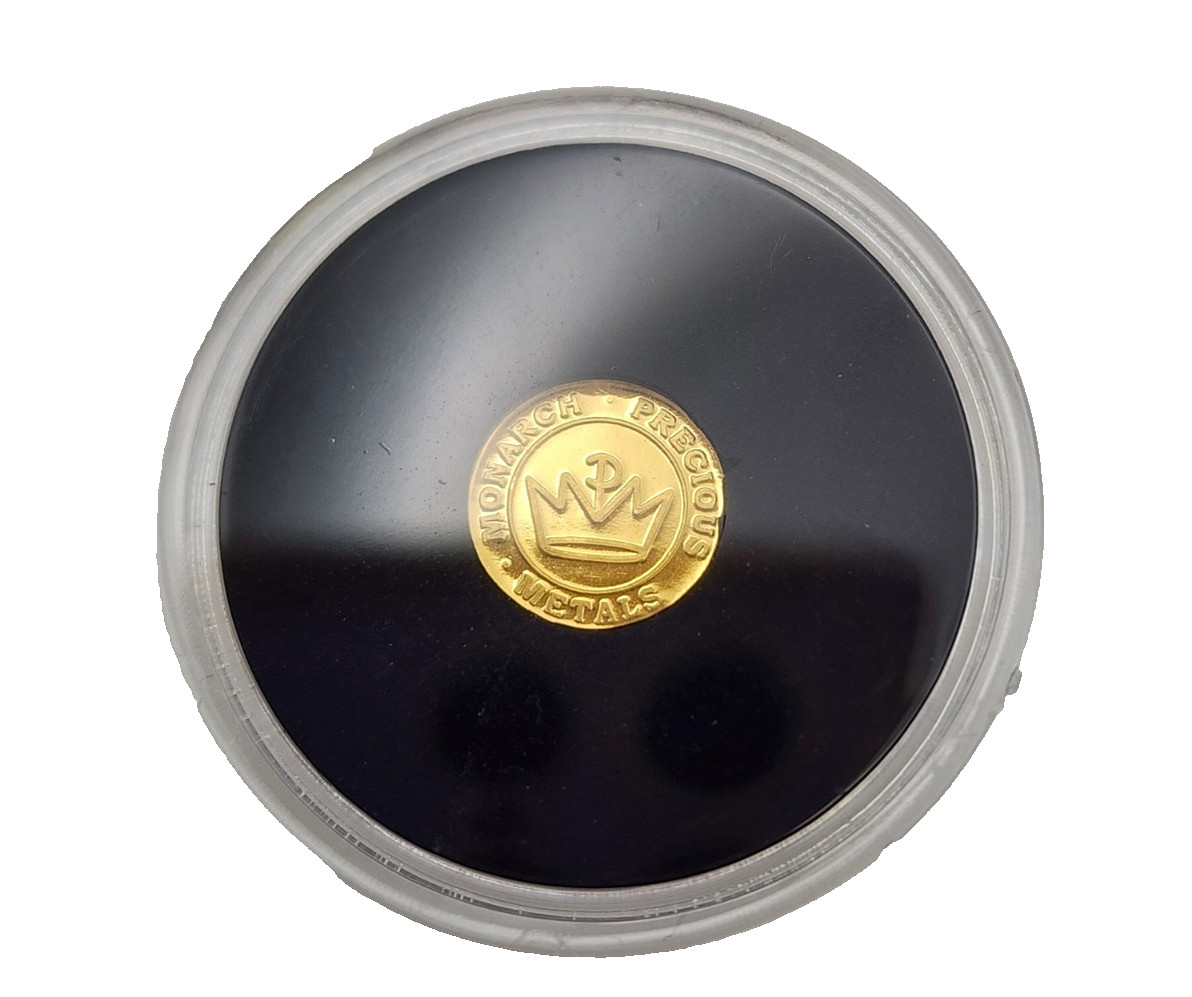 1/2 gram .9999 fine Gold Round- 4 Leaf Clover- New in capsule