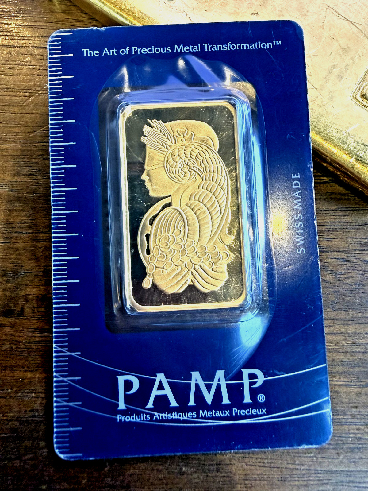 1 oz Gold Bar PAMP Suisse Lady Fortuna (In Assay) .9999 Fine – PRE 2015