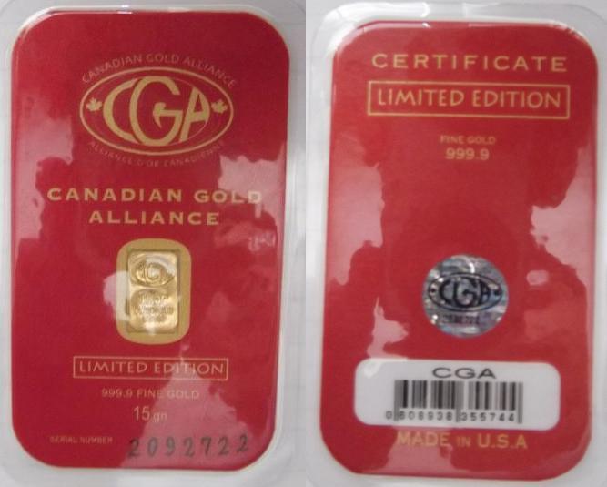 5 1 GRAlN 24K PURE 999.9 FINE CERTIFIED GOLD BAR BULLION GRAND SLAM SET