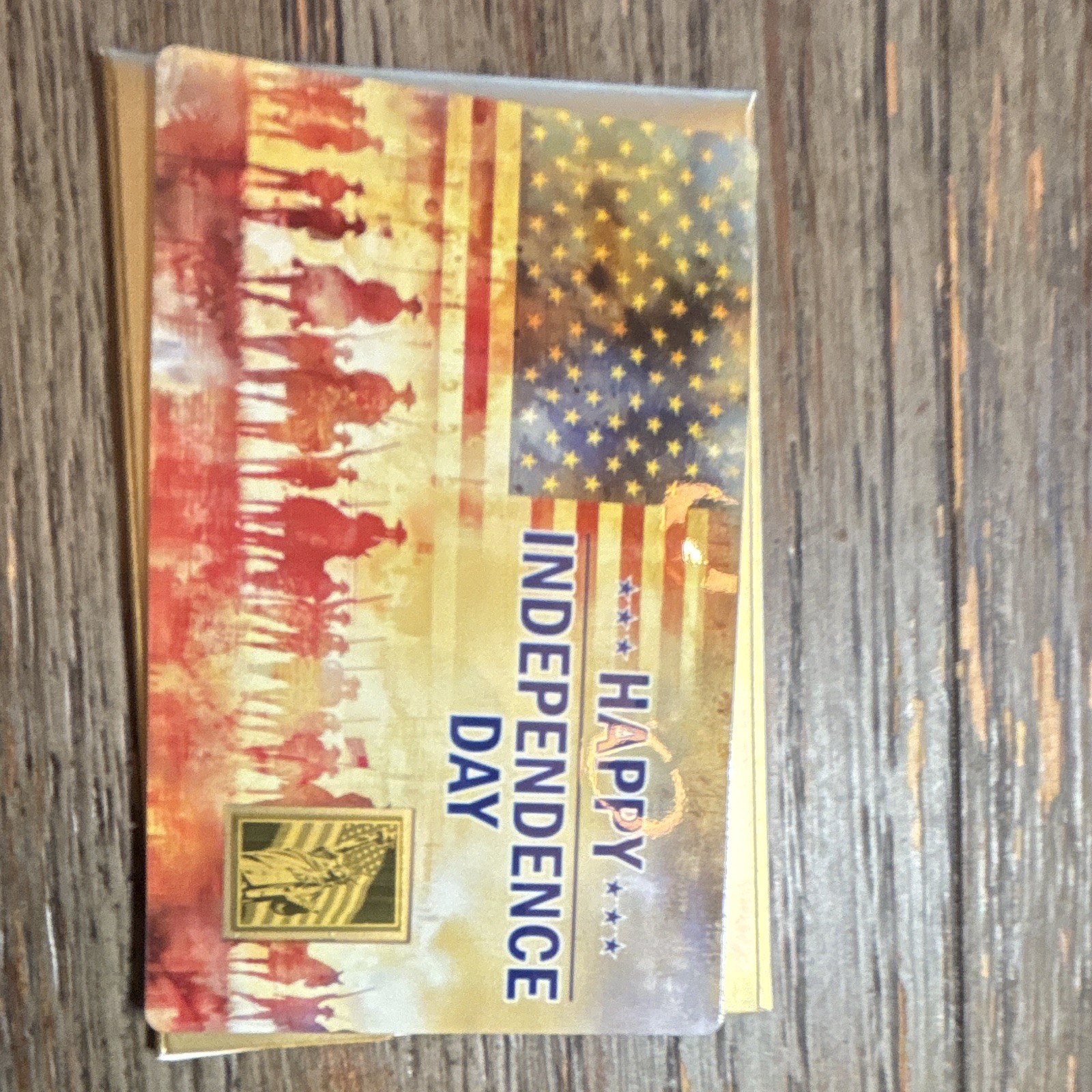 Gold 999.9 Fine 1/1000 oz Bar – Happy Independence Day Design