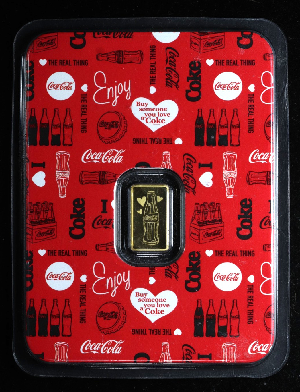 Pamp Suisse 0.5 gram Gold Bar – Coca-Cola Valentine’s Day