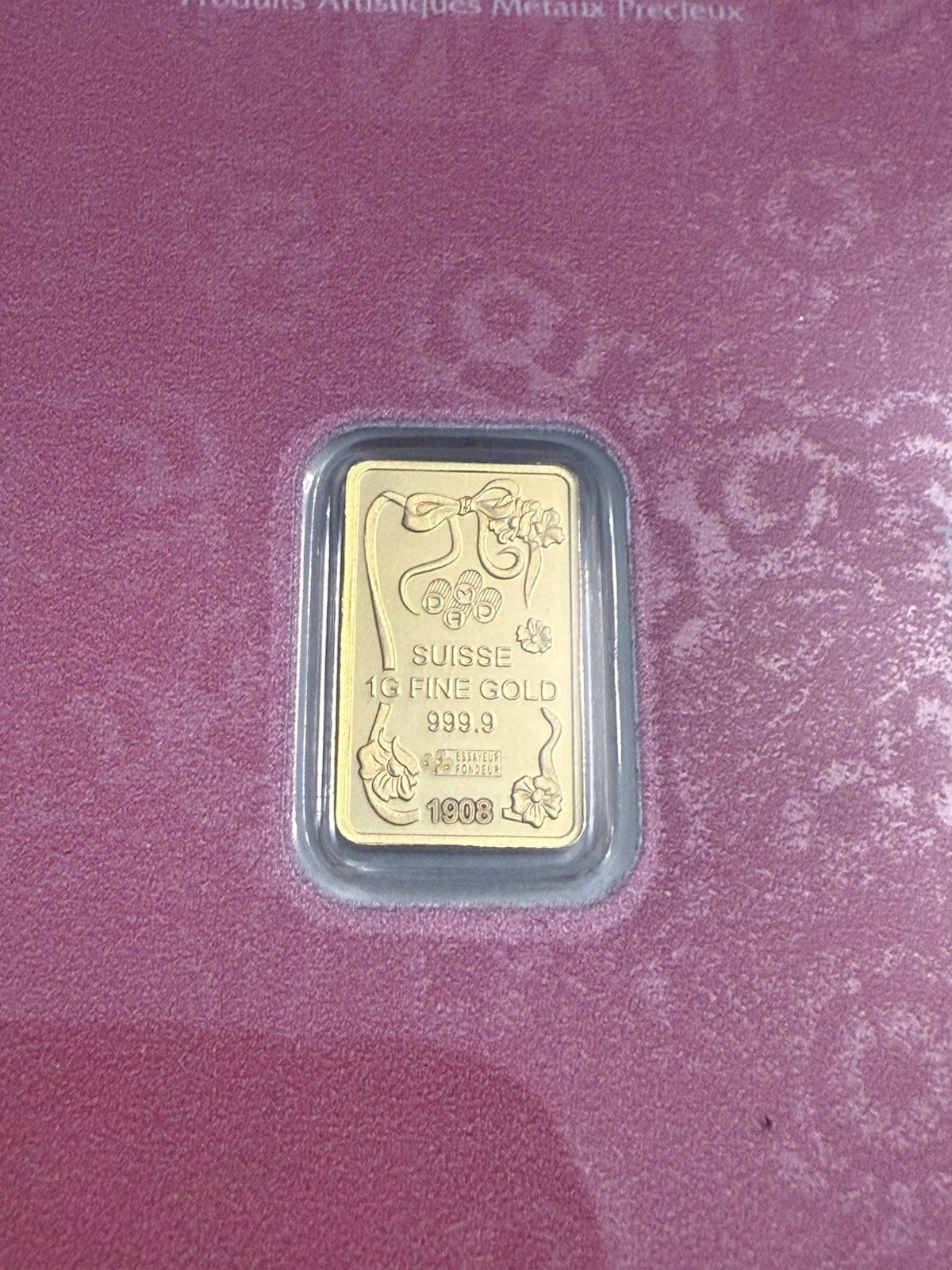 *NEW IN HAND – PAMP Suisse Barbie™ 1 Gram .9999 Fine Gold Bar – 5,000 Only