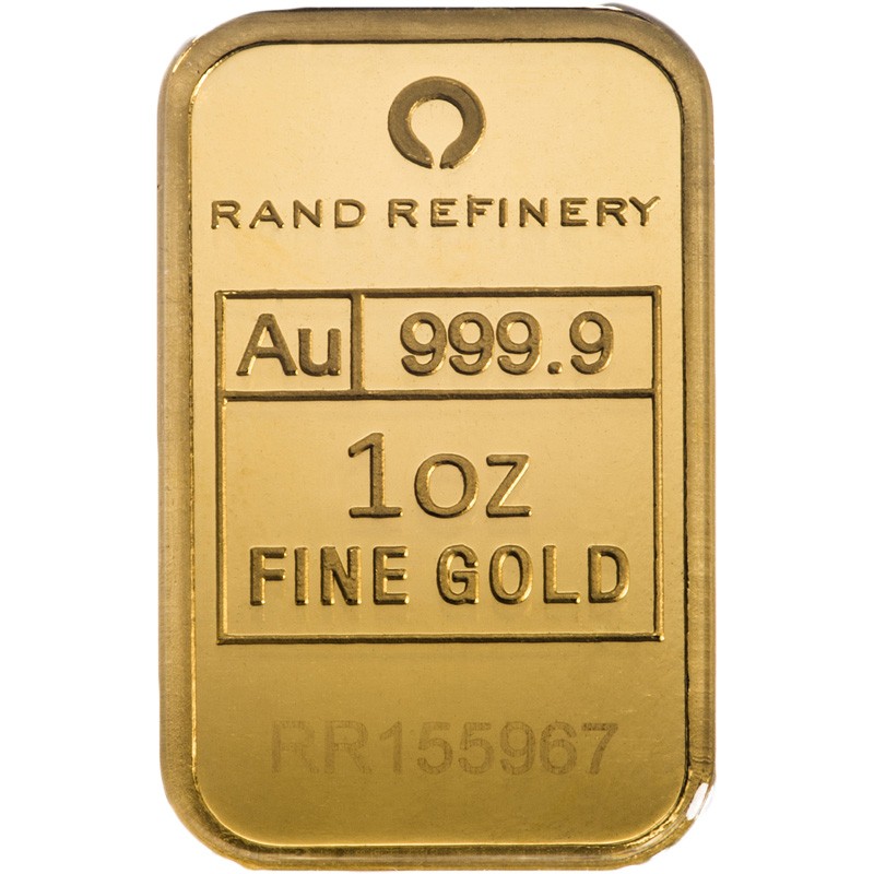 1 oz Rand Refinery Gold Bar (New w/ Black Assay)