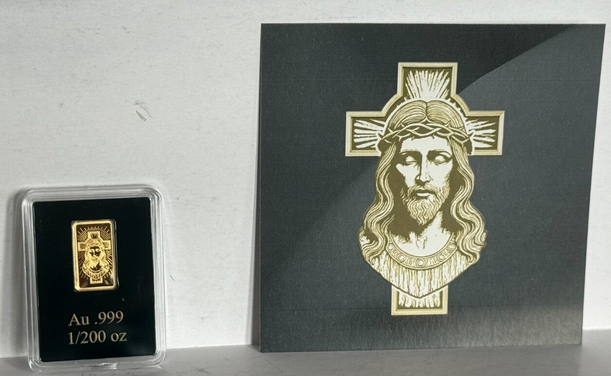 2026 Liberia Jesus Portrait Prooflike 1/200 oz Gold Coin with COA