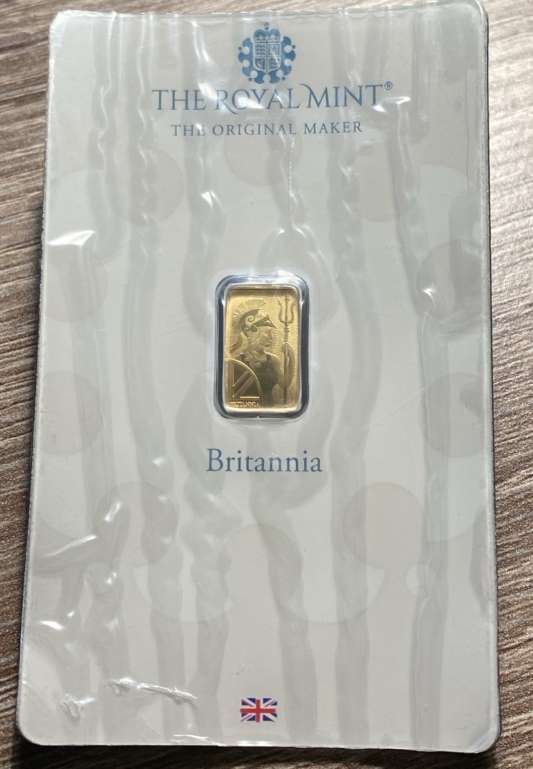 Rare 1 Gram Gold Bar The Royal Mint Britannia .9999 Fine Gold Certified Sealed