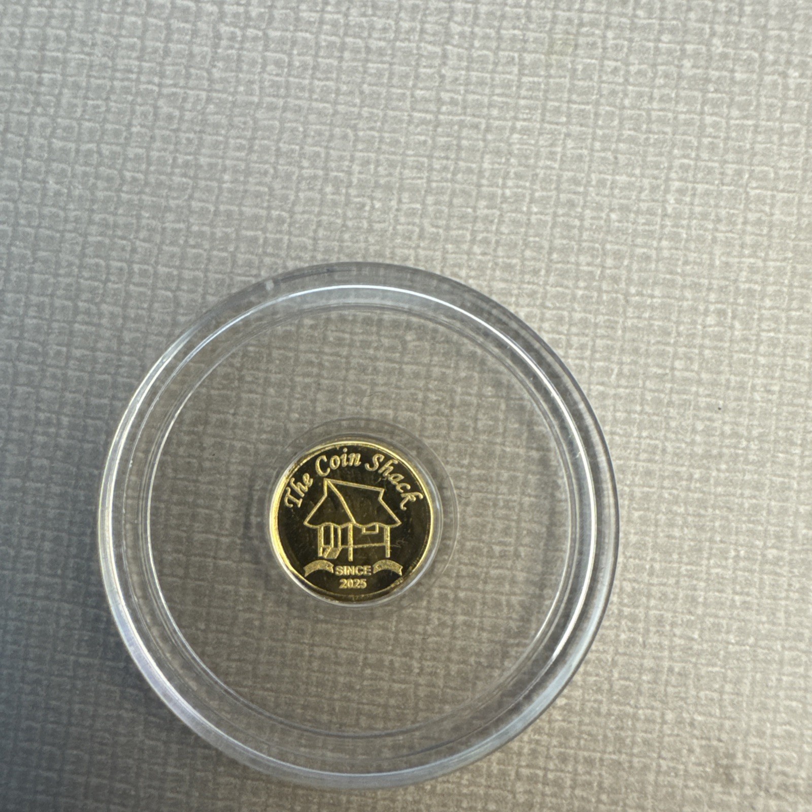 The Coin Shack 1/200th oz .9999 Fine Gold Round In Plastic Capsule